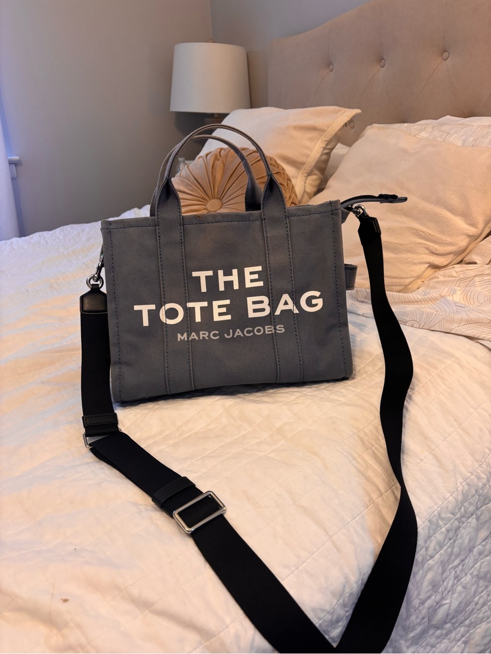 Marc Jacobs Blue 'The Tote Bag' Canvas Messenger